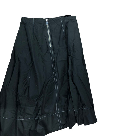 River Island Black City Fresh Skirt UK14 Women's Flared Zip Up Fashion