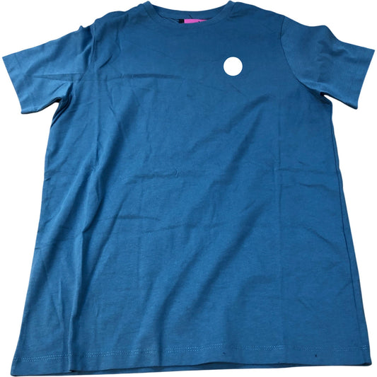 T-Shirt Men's Blue Cotton Short Sleeve Casual Wear Size 12-13 Years