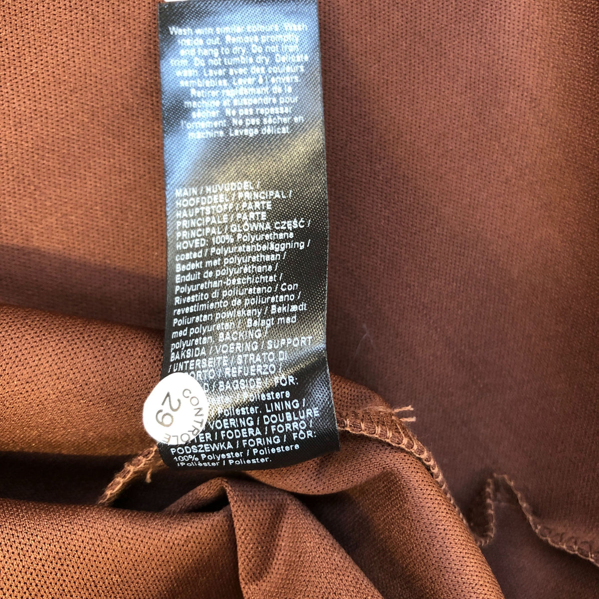 River Island Brown One Shoulder Top Women's UK Size 12