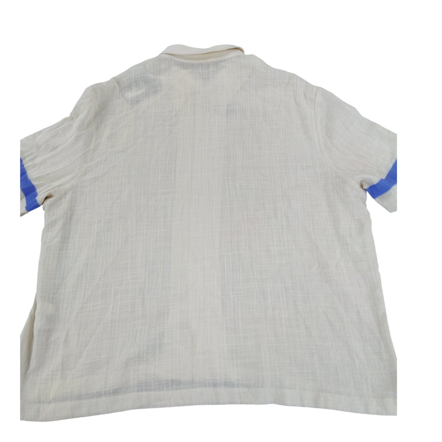 River Island California Golden Streak Graphic T-Shirt XL Men's Cream Cotton