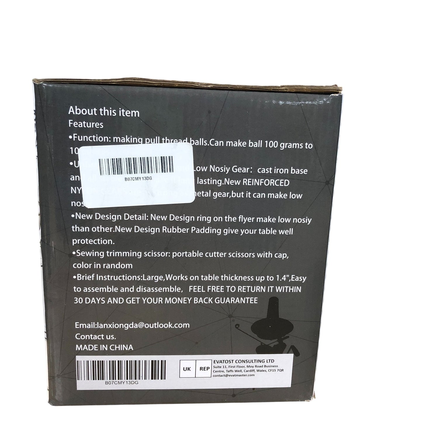 LAMXD Yarn Ball Winder Tool 10 oz Capacity Great for Knitting and Crochet