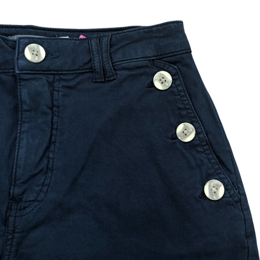 Navy Button Front Chino Shorts Size 10