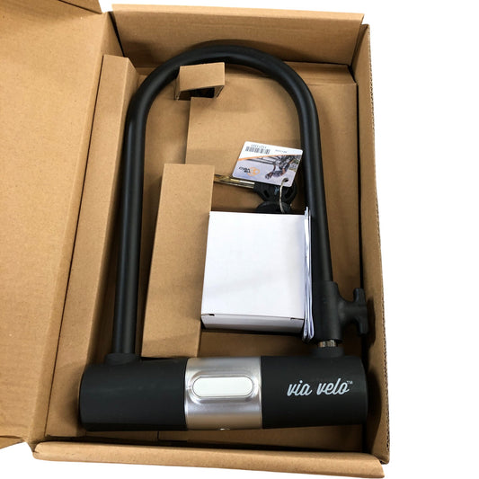 Via Velo Bike U Lock With Cable For Electric Folding Bike