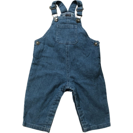 KIABI Baby Dungarees 6 Months Denim Blue Adjustable Strap Cotton
