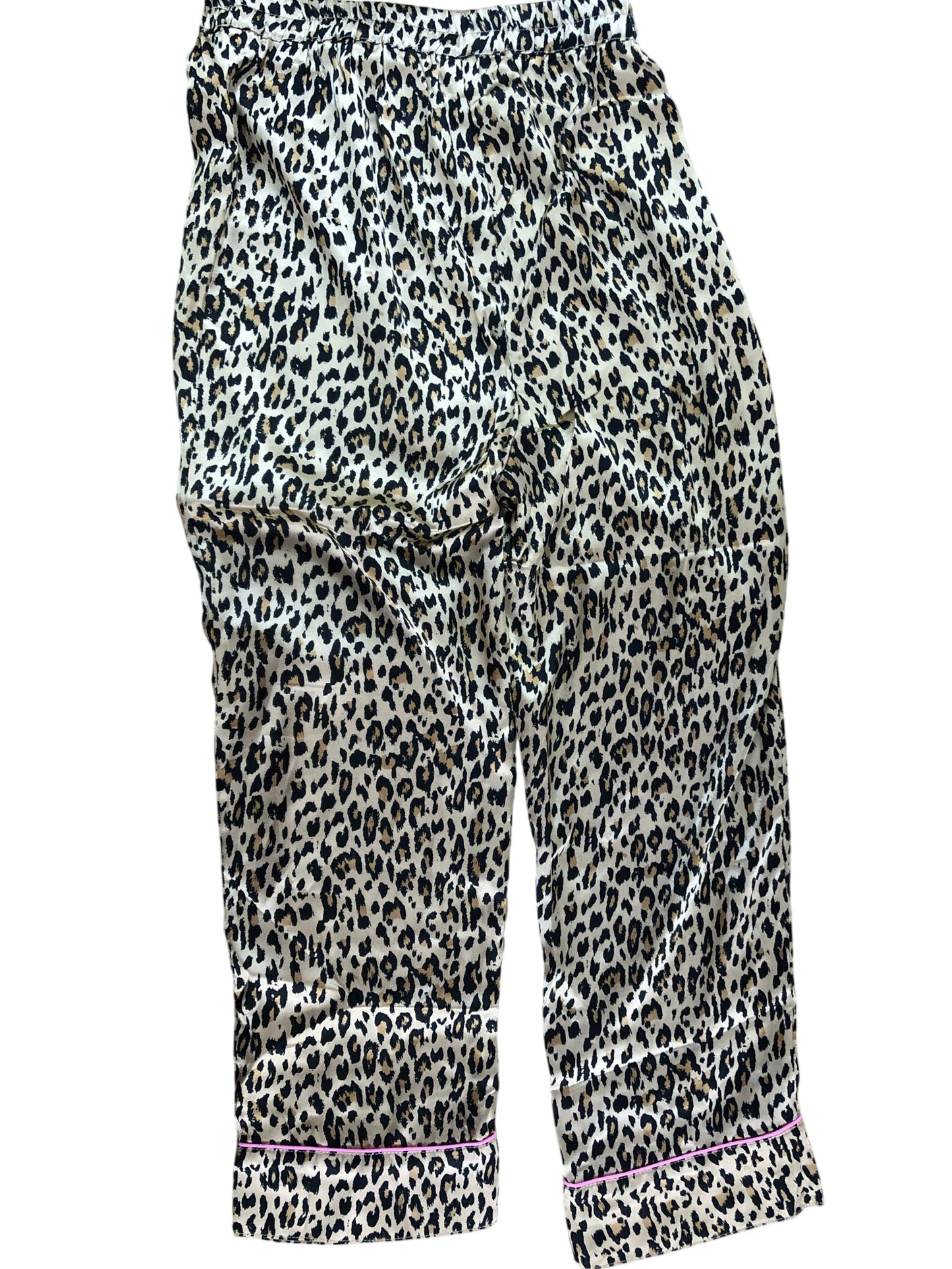 River Island Kids Leopard Print Pajama Bottoms Age 9-10 Years Girls Sleepwear