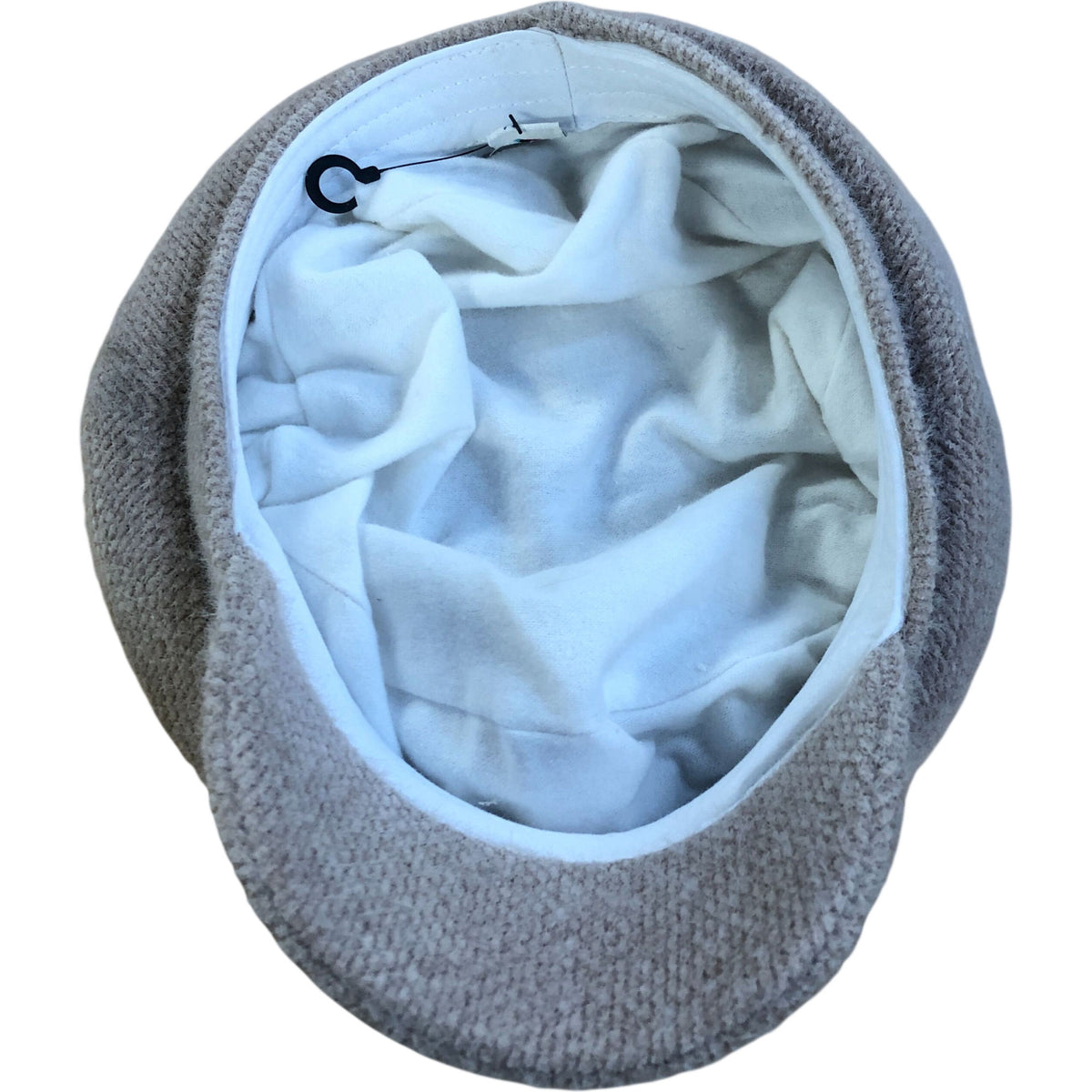 Textured Beige Baker Boy Cap Adult One Size