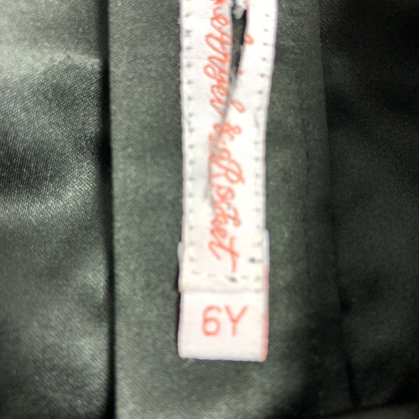 Angel & Rocket Black Cropped Top 6Y Girls Floral Lace Long Sleeve