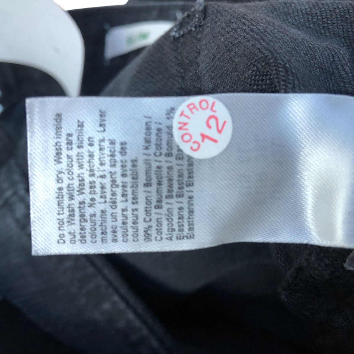 River Island Slim Jeans Black Casual Stretch Denim Trousers UK12