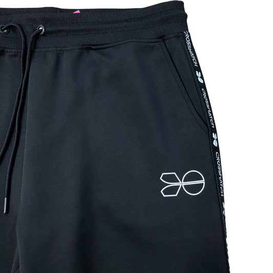 Crosshatch Black Joggers Activewear Trousers Black Size L