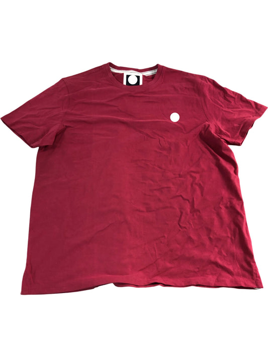 Branded T-Shirt XL Men's Casual Red Cotton Short Sleeve Top