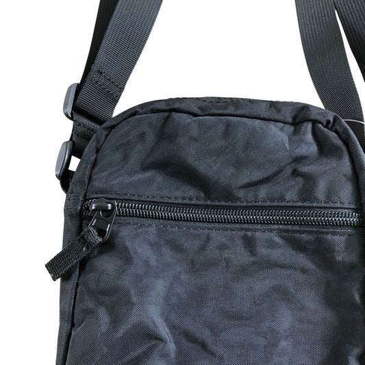 Small Cross Body Bag Black Polyester Adjustable Strap Unisex