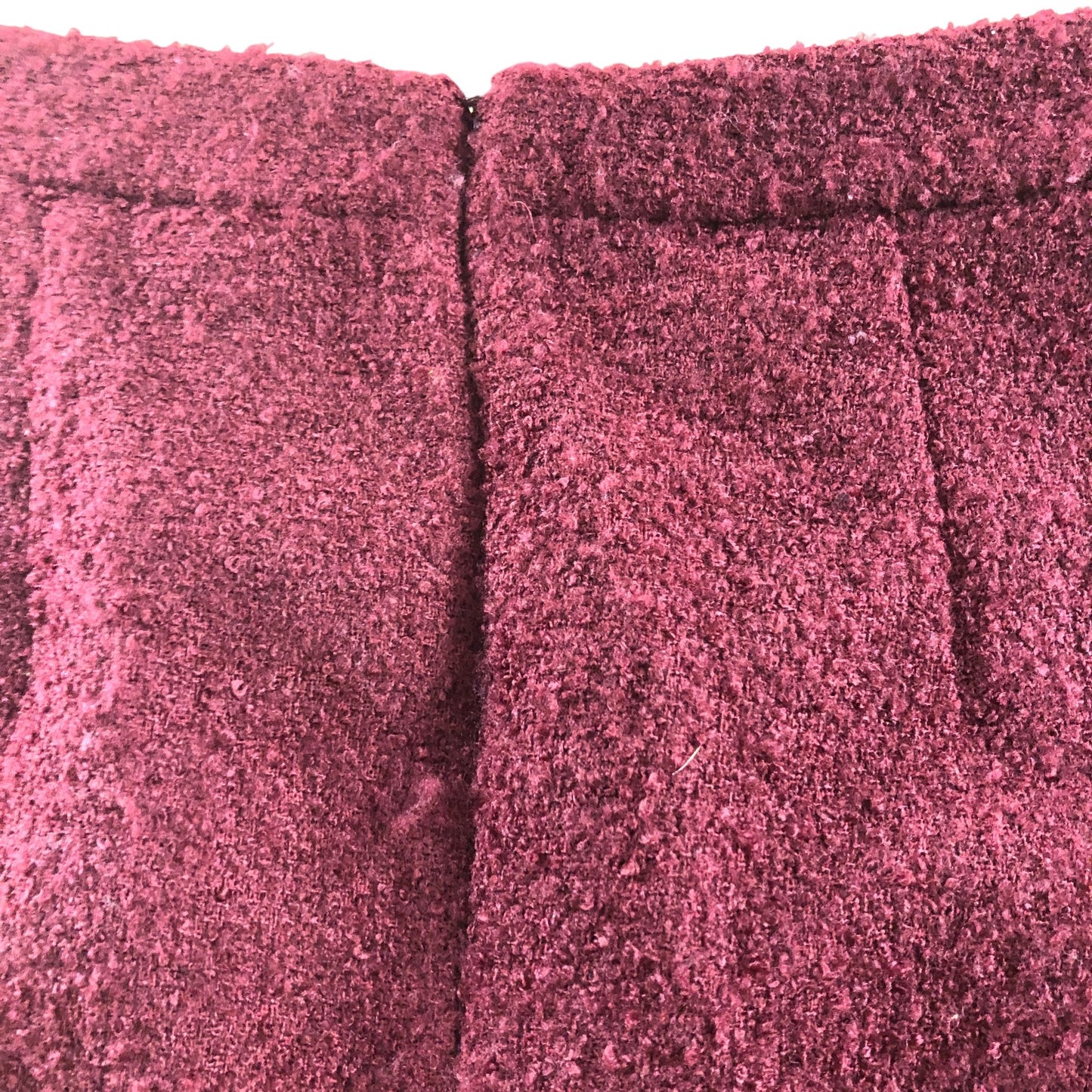 River Island Women's Maroon A-Line Skirt Size UK8 Wool Blend