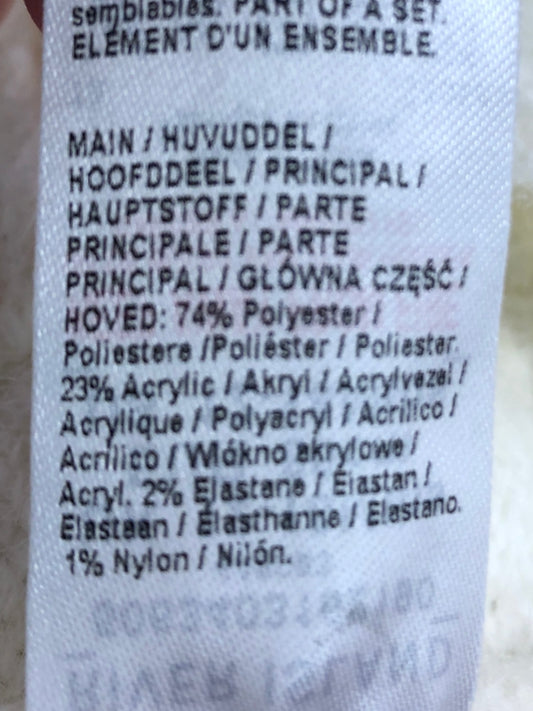 RIVER ISLAND Girls Cream Patterned Sweater Size 12-18 Months Soft Knit