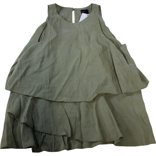 River Island UK8 Women’s Green A-Line Dress Sleeveless Casual Lightweight