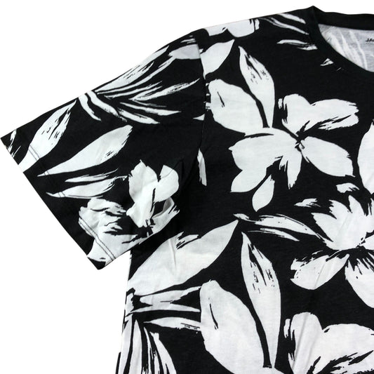 Jack & Jones Black Floral T-Shirt - Size Medium