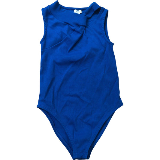 River Island Blue Sleeveless Leotard 7-8 Years Girls Fashion Top