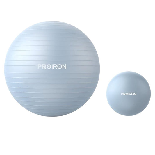 ProIron Yoga Ball Set 55cm Blue and 25cm Pilates Ball Fitness Set