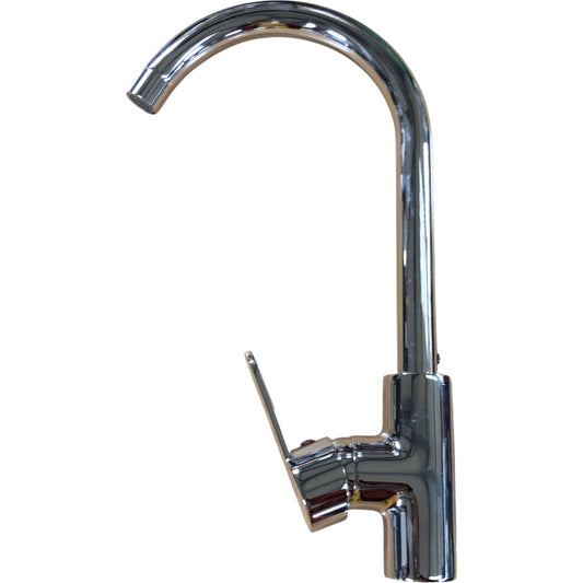 NUZAMAS Brass Kitchen Sink Tap Mixer Lead Free Modern Chrome Finish
