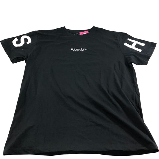 Henleys Project Deluxe Black T-Shirt Men's Short Sleeve Casual XL