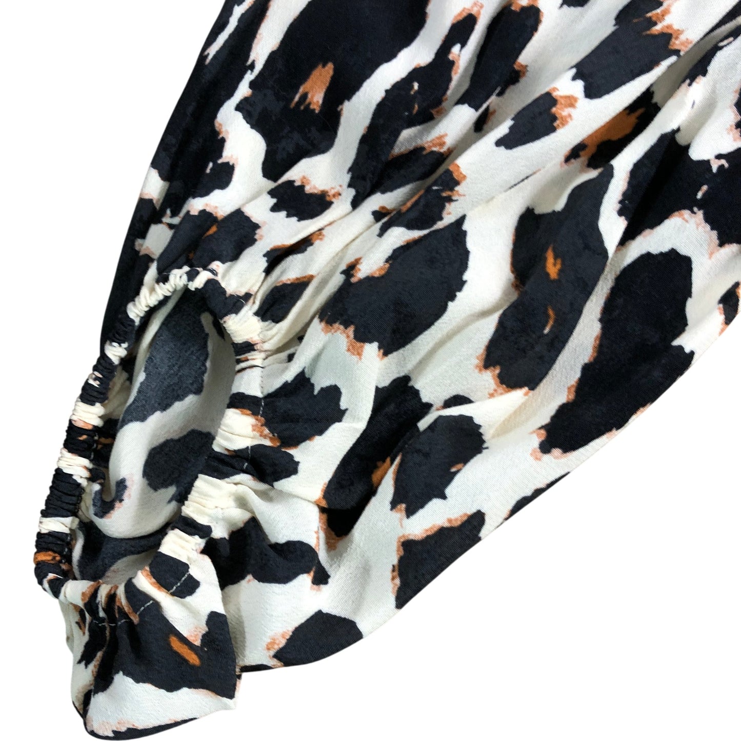 Branded UK12 Women's Blouse Leopard Print V Neck Long Sleeve