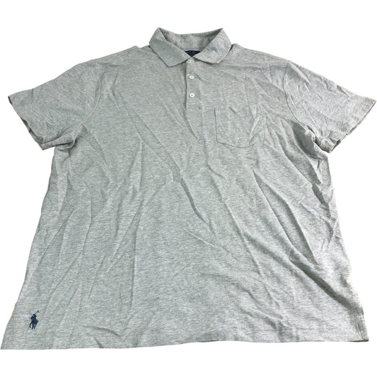Polo Ralph Lauren Custom Slim Fit Grey Short Sleeve Polo Shirt Size L Men's