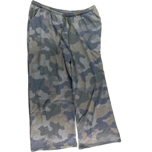 River Island Studios Camo Lounge Trousers LGE Relaxed Fit Men Grey Green
