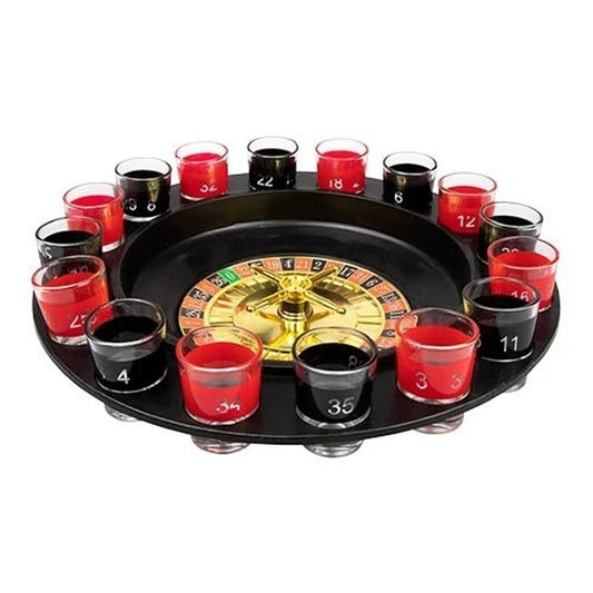Schramm Trinkspiel Roulette Drinking Game Set With 16 Shot Glasses Fun Party