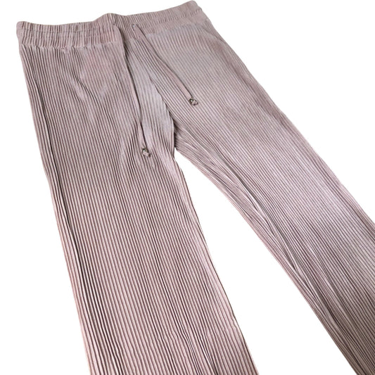 Women's River Island Ribbed Pink Trousers Casual Pants Size UK8