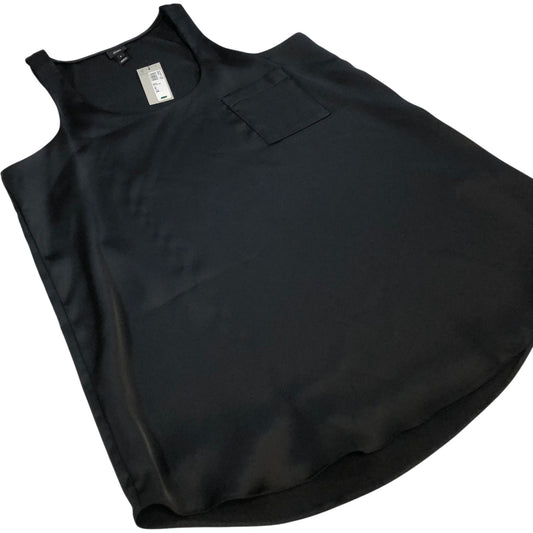 River Island Women's Black Tank Top Size 8 With Pocket Sleek Style
