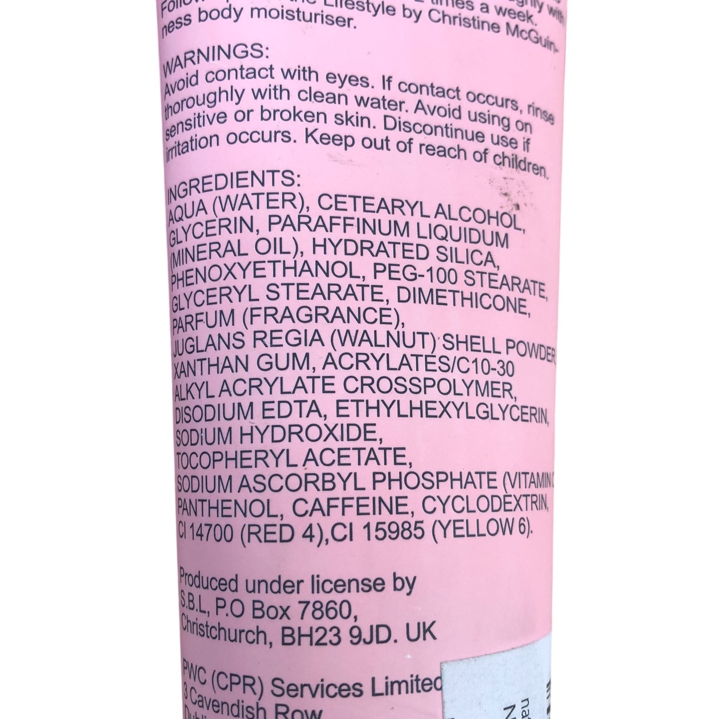 Lifestyle Body Polish Caffeine Vitamin C Exfoliating Skin Care 200ml