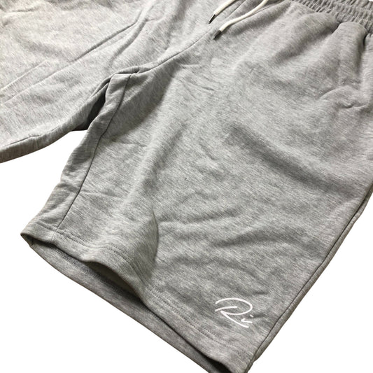 River Island Men's Grey Sports Shorts Comfort Casual Cotton Blend 3XL