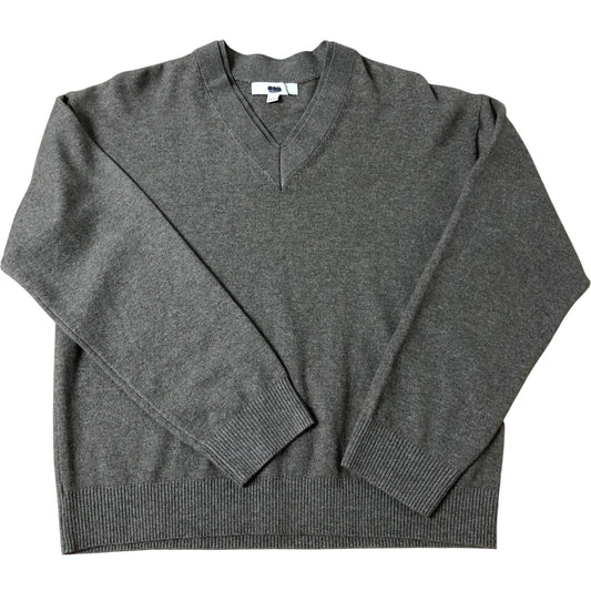 Grey Wool Blend Sweatshirt M Women's Long Sleeve Knit