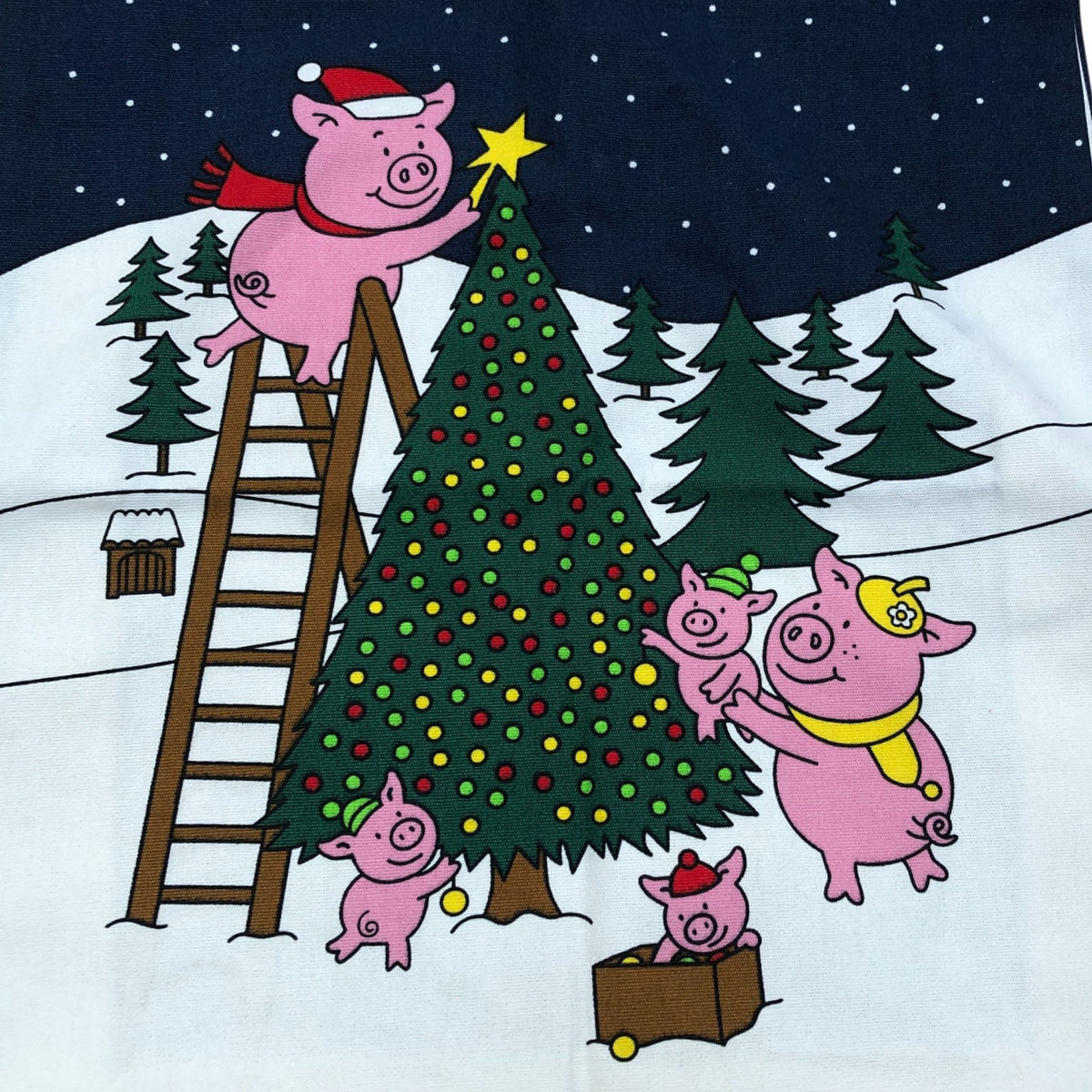 Festive Percy Pig Tote Bag Christmas