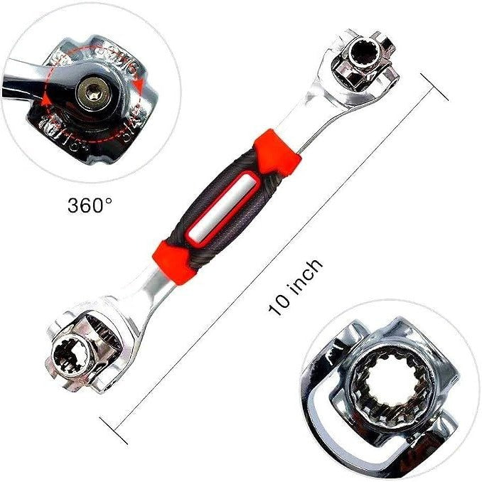 Multifunction 48 in 1 Universal Wrench Socket with 360 Degree Rotating Head