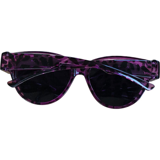 Face Shadow Fits Over Glasses Sunglasses Pink Leopard Print