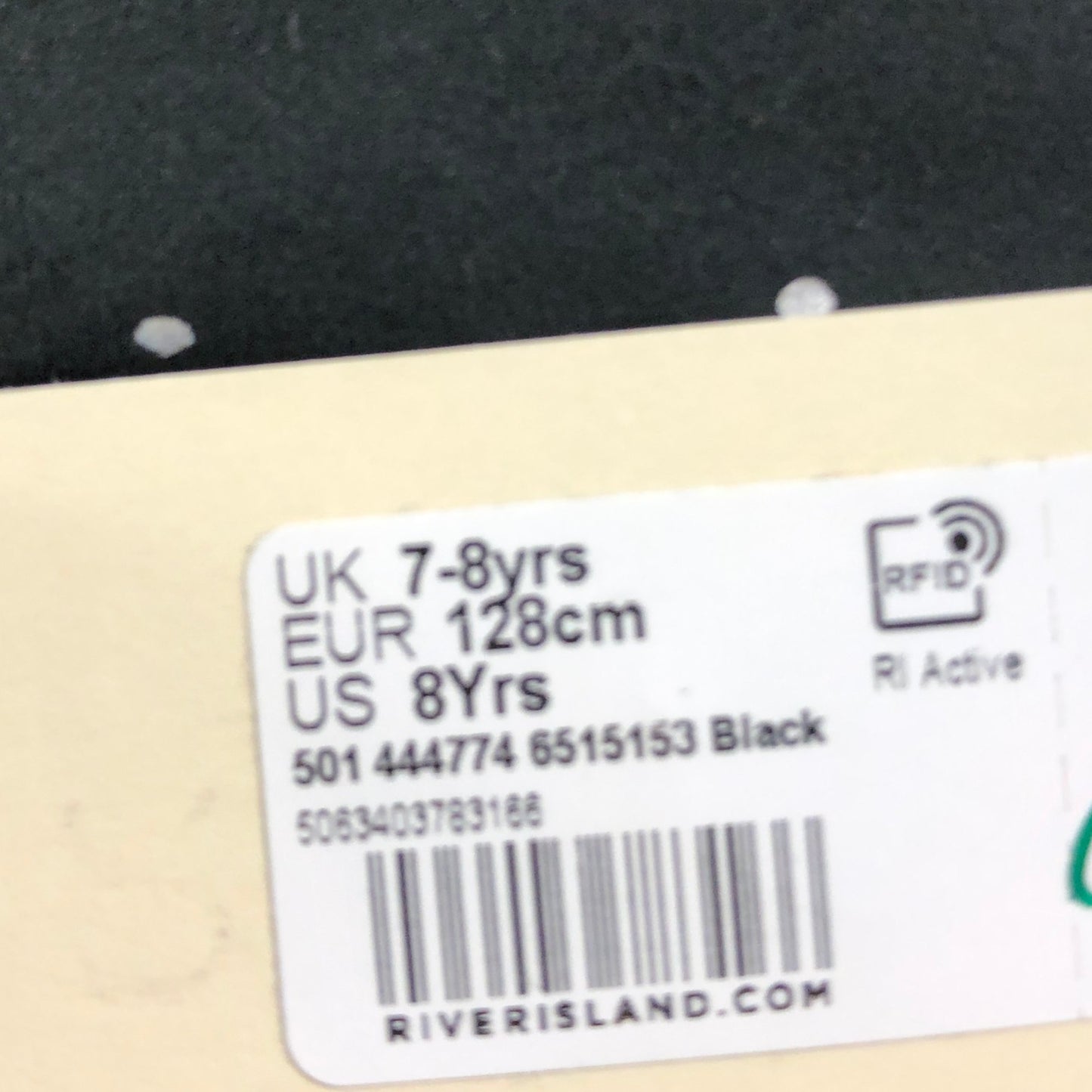 River Island Cheer Academy Black Long Sleeve Bodysuit Size 7-8 Years Girls