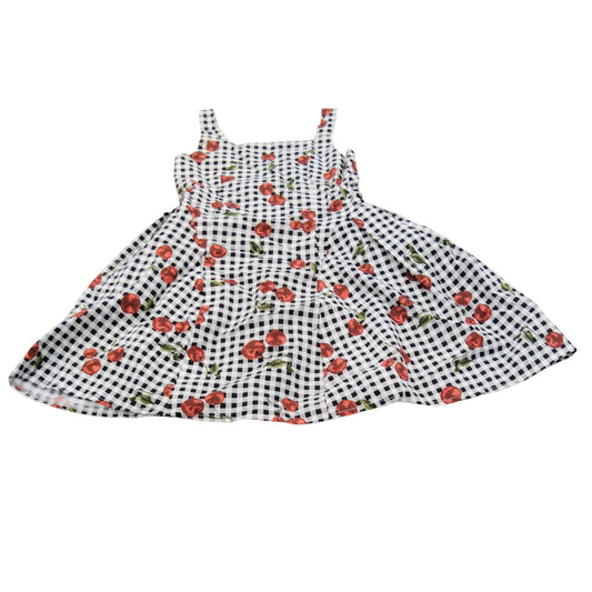 River Island Girls Dress UK8 Check Gingham Floral Patterned Sleeveless Summer