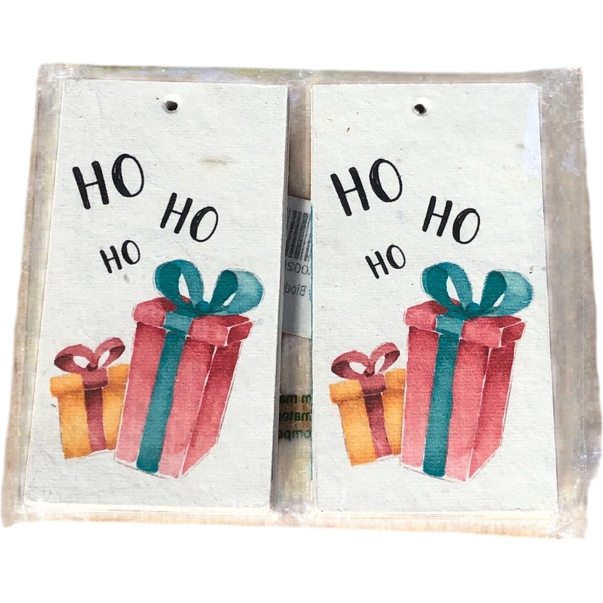 Eco Friendly Biodegradable Gift Tags Ho Ho Ho Pack of 20 Stylish Holiday Tags