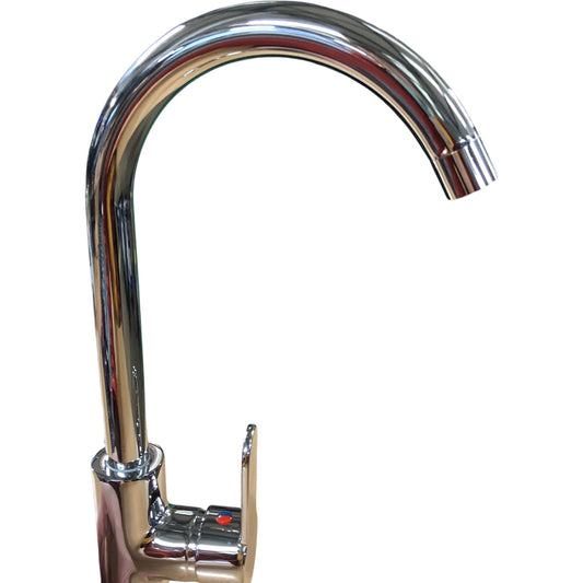 NUZAMAS Brass Kitchen Sink Tap Mixer Lead Free Modern Chrome Finish