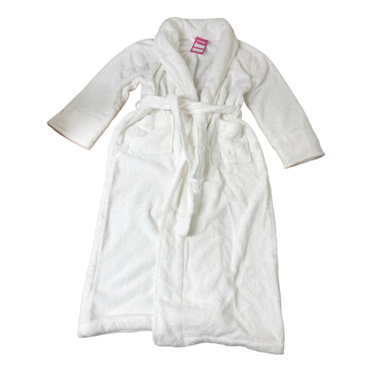 The White Company Extra Small Women's White Cotton Robe Soft Warm Bathrobe