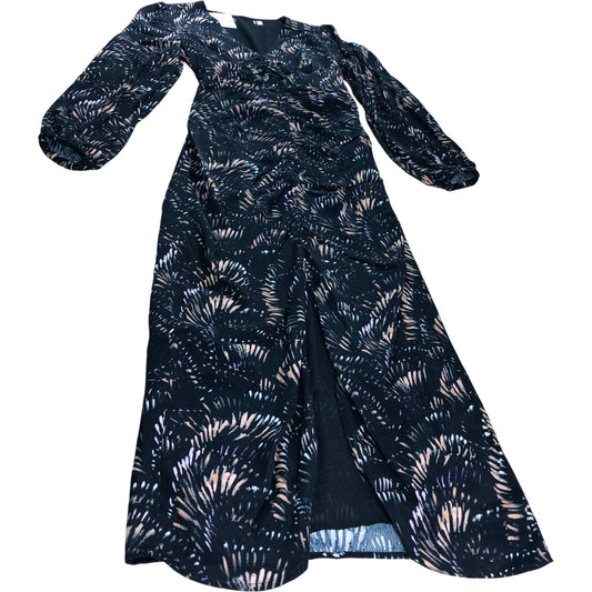 Branded Printed Midi Dress - Size 6