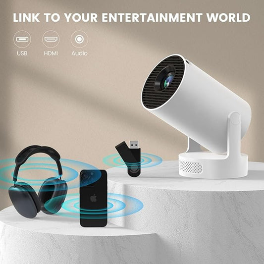 Osikem Mini Projector, 4K Support HY300 Ultra Projector with Wifi6 and Bluetooth