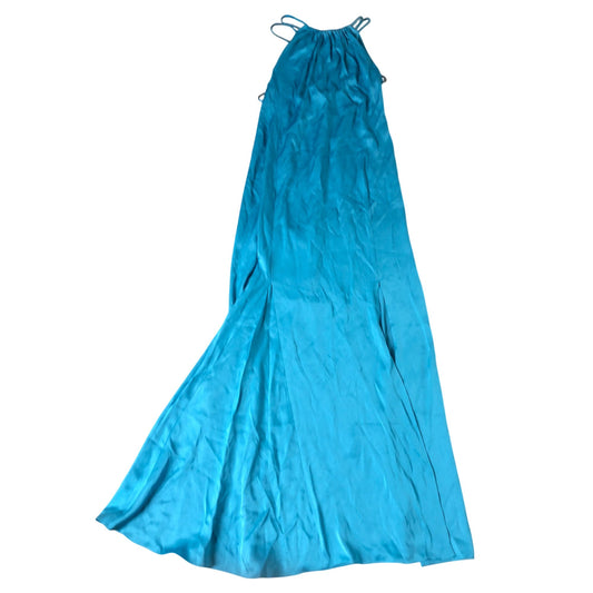 Women's Maxi Dress Turquoise Sleeveless Long Summer Style Size 8