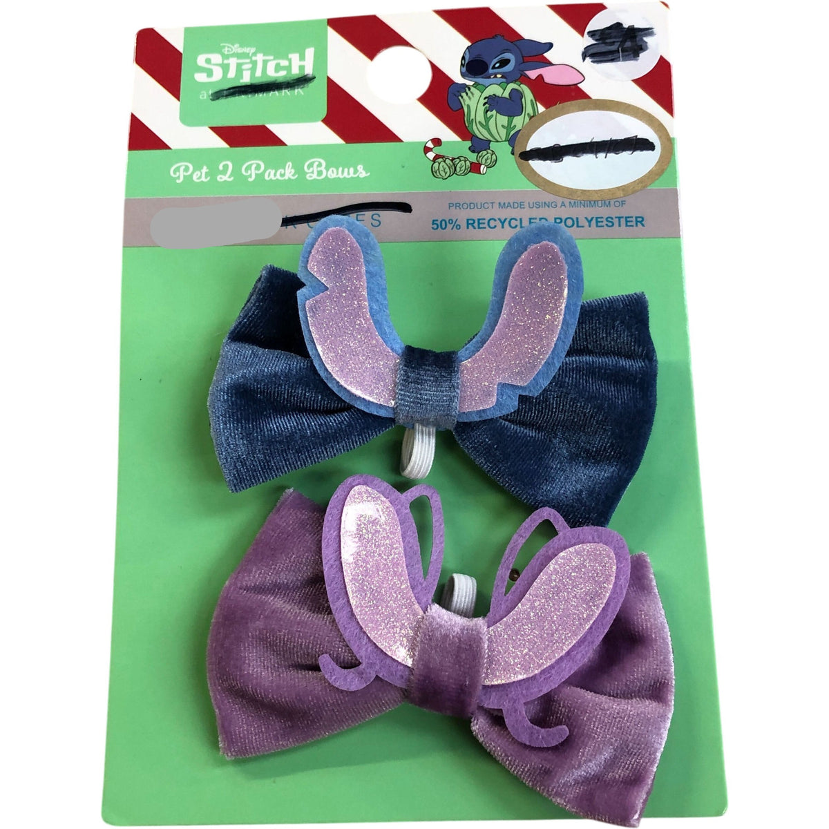 Stitch Pet 2 Pack Bows Dog Accessories Set