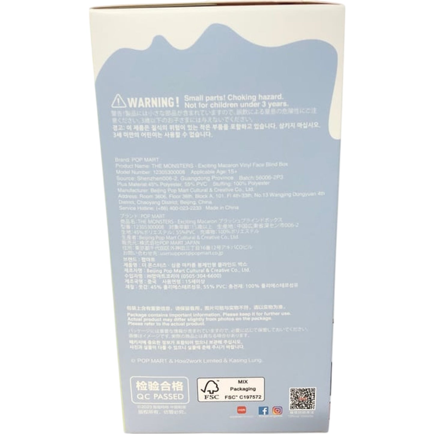 Pop Mart The Monsters Exciting Macaron Vinyl Face Blind Box Collectible Toy