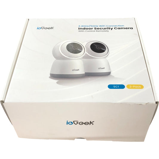 ieGeek Indoor WiFi Security Camera SC1 2 Pack QHD PTZ Camera with Auto Tracking