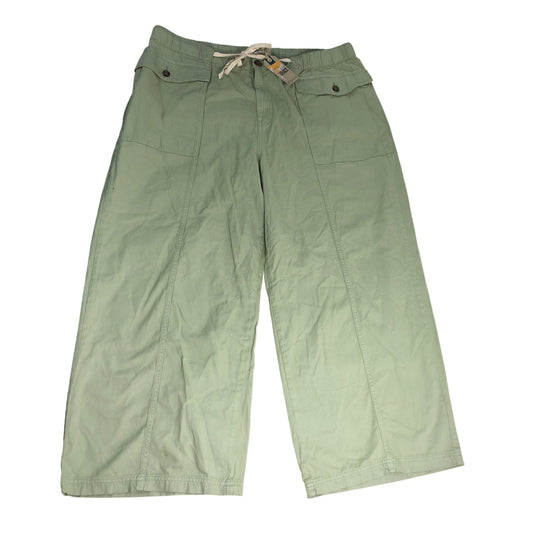 FatFace Cargo Trousers UK22 Women's Light Green Cotton Blend Outdoor Style