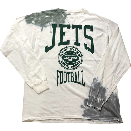 Junk Food Clothing NFL New York Jets Tie Dye Long Sleeve Flea Market Tee M