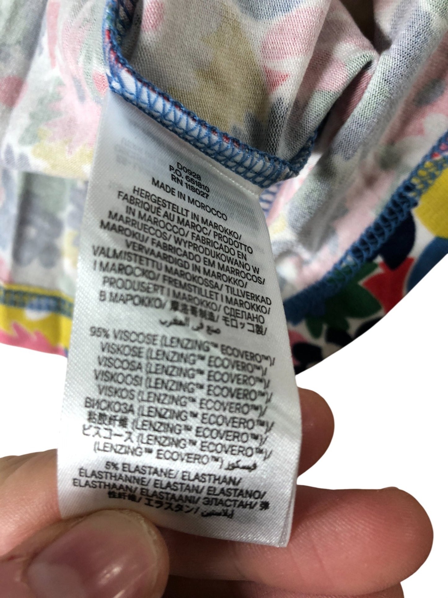 Floral Wrap Dress UK12 Women's Short Sleeve Maxi Viscose Eco-Friendly