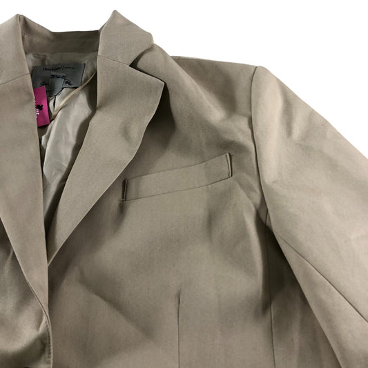 River Island UK10 Women's Beige Blazer Tailored Jacket Button Front